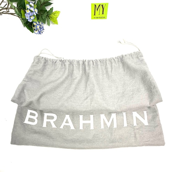 Brahmin Gray Drawstring Dust Bag for Handbag or Purse Storage - Picture 9 of 9